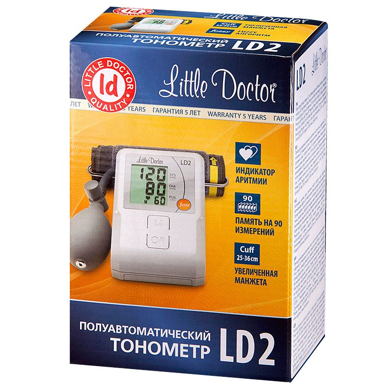 фото упаковки Тонометр полуавтоматический Little Doctor LD2