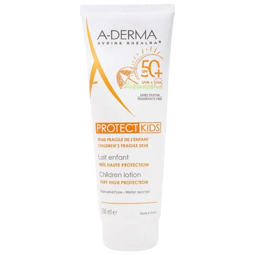 фото упаковки A-Derma Protect Kids Лосьон солнцезащитный для детей SPF50+