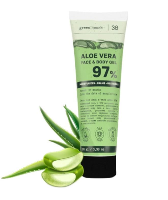 фото упаковки Green touch гель для лица и тела Алоэ