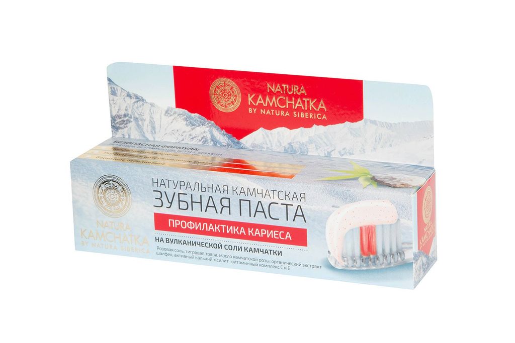 фото упаковки Natura Kamchatka Зубная паста для профилактики кариеса