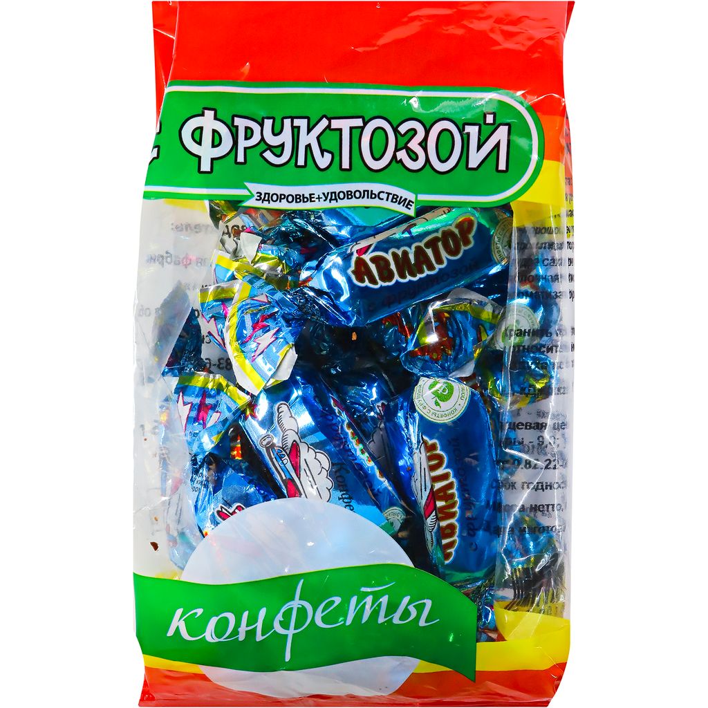 фото упаковки Конфеты Авиатор на фруктозе, конфеты, 185 г, 1 шт. фото упаковки Конфеты Авиатор на фруктозе