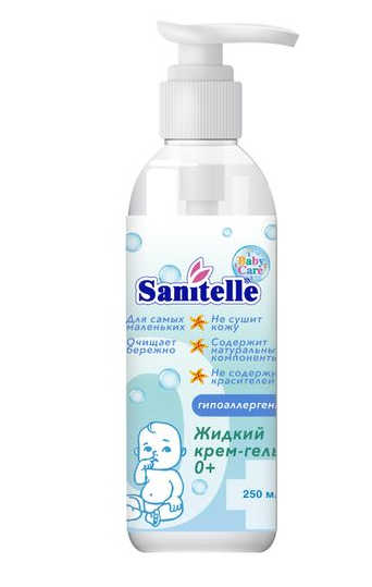 фото упаковки Sanitelle Крем-гель для купания