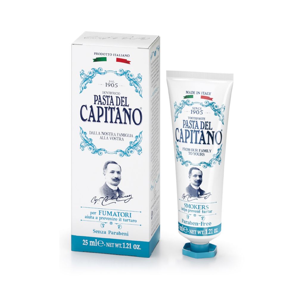 фото упаковки Pasta del Capitano Паста зубная для курящих