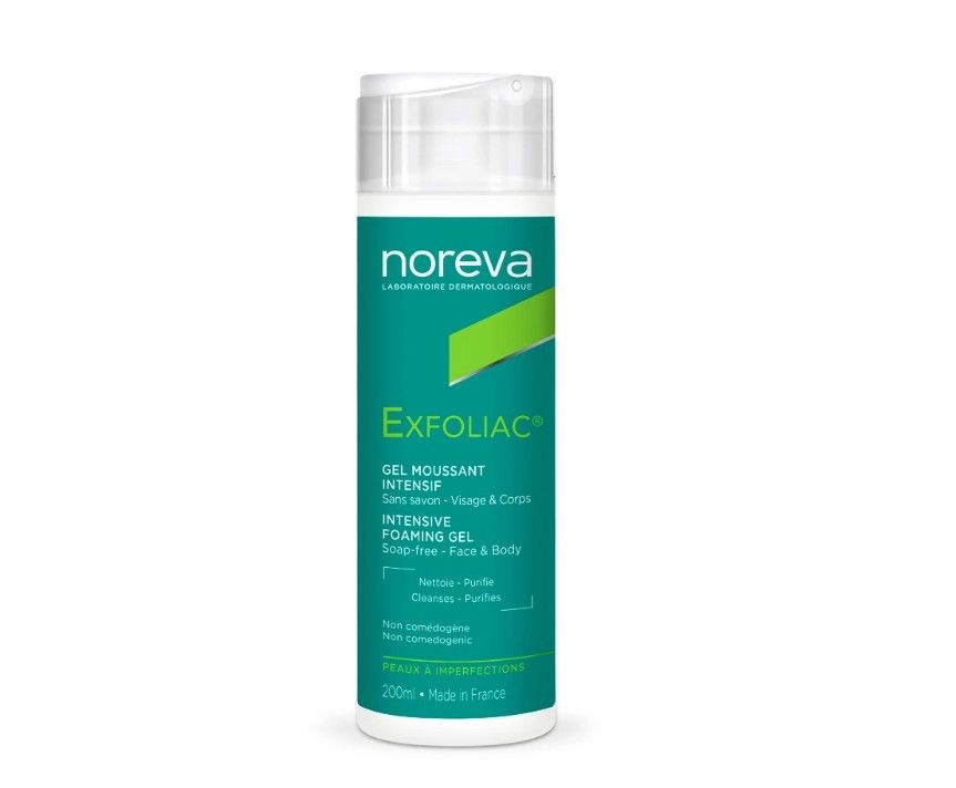 фото упаковки Noreva Exfoliac Очищающий пенящийся гель