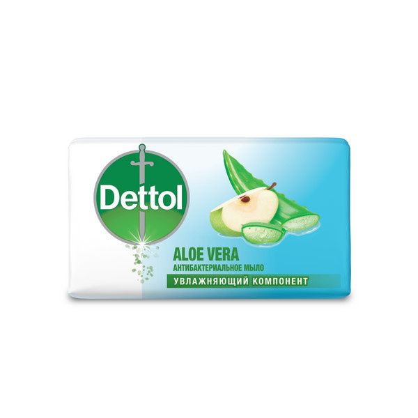 фото упаковки Dettol Мыло туалетное Антибактериальное алоэ