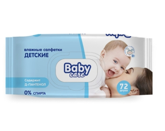 фото упаковки Baby Care Влажные салфетки для детской гигиены
