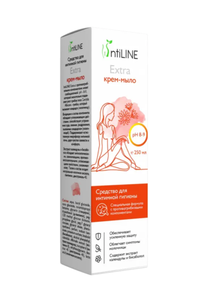 фото упаковки ИнтиЛайн Экстра Крем-мыло для интимной гигиены