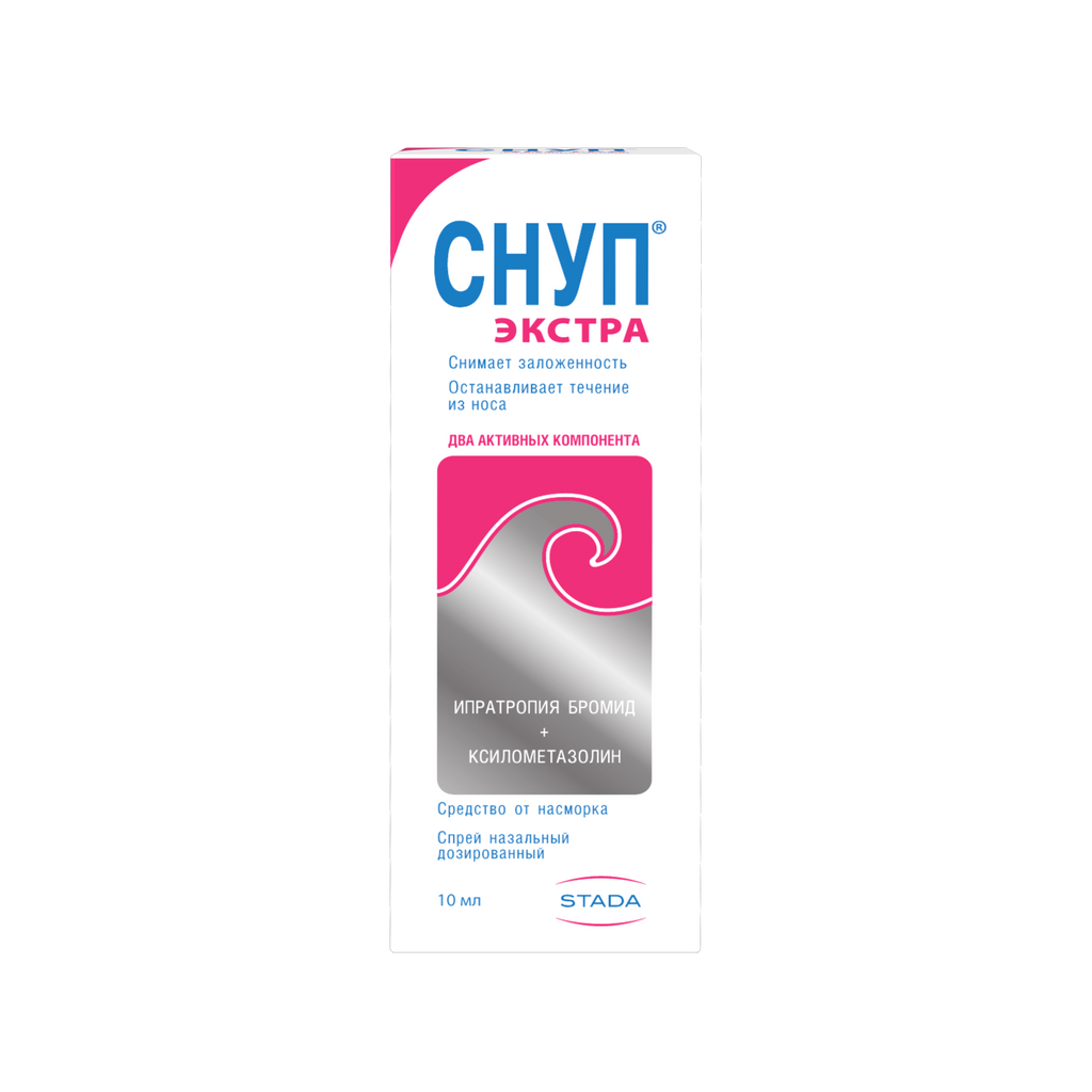 фото упаковки Снуп Экстра, 84мкг+70мкг/доза, спрей дозированный, 10 мл, 1 шт. фото упаковки Снуп Экстра