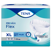 Подгузники для взрослых Tena Flex Plus, XL, 105-153 см, 6 капель, 30 шт.