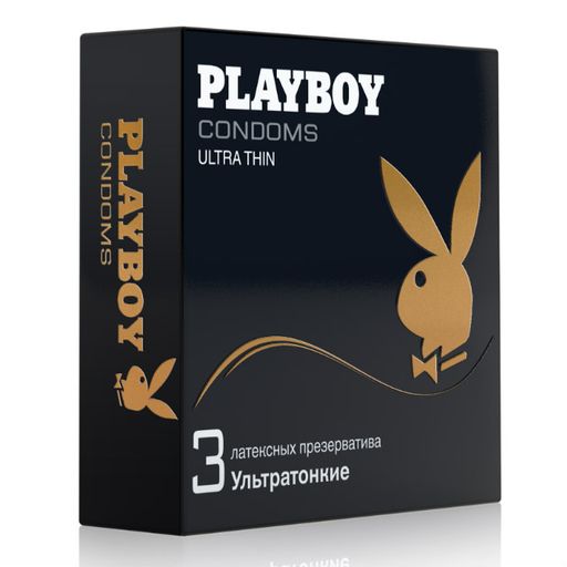 Playboy Презервативы Ultra Thin, ультратонкие, 3 шт.