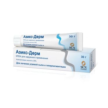 Азикс-Дерм, 20%, крем для наружного применения, 30 г, 1 шт.