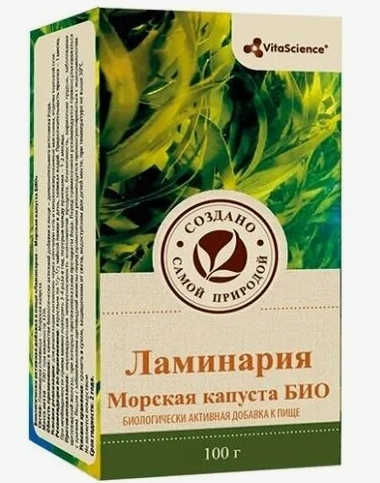 Vitascience Ламинария (Морская капуста био), фиточай, 100 г, 1 шт.