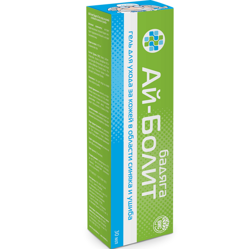 Ай-болит бадяга, гель, для ухода за кожей в области синяка и ушиба, 30 мл, 1 шт.