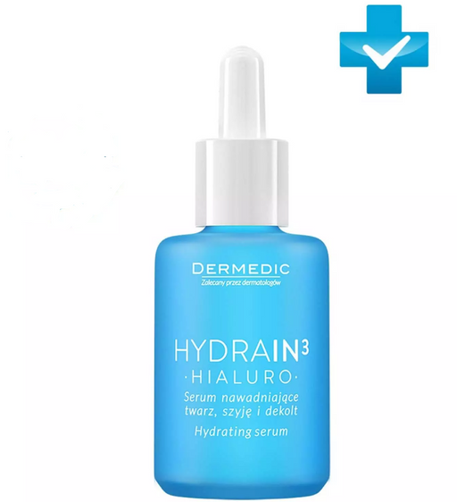 Dermedic Hydrain3 Hialuro Сыворотка для лица, шеи и декольте, сыворотка, увлажняющая, 30 мл, 1 шт.