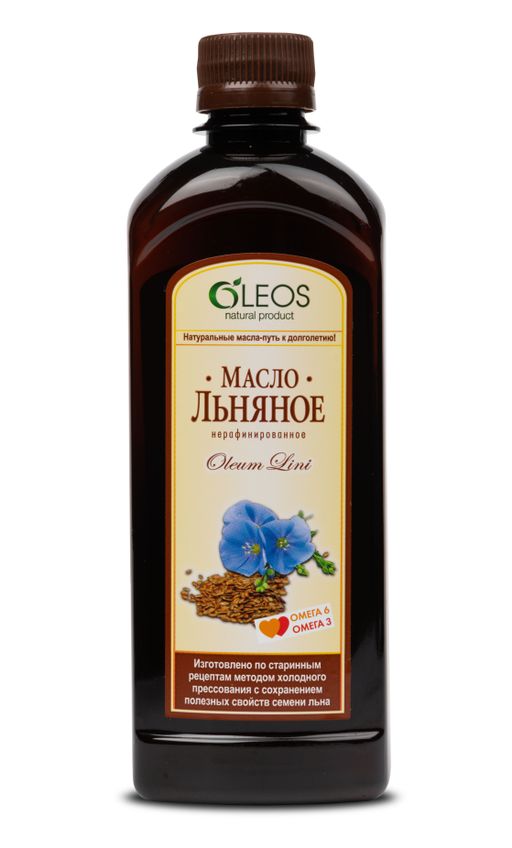 Oleos Льняное масло, масло, 350 мл, 1 шт.
