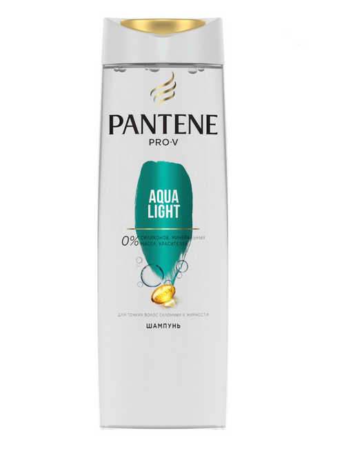 Pantene Pro-V Aqua Light Шампунь, шампунь, для тонких и склонных к жирности волос, 400 мл, 1 шт.