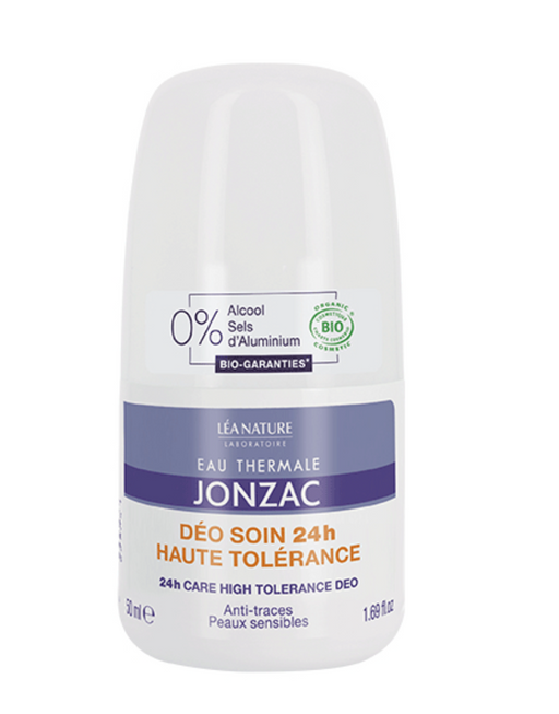 Jonzac Дезодорант шариковый нежный 24 часа, дезодорант-ролик, для чувствительной кожи, 50 мл, 1 шт.