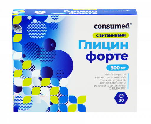 Глицин Форте Consumed, 300 мг, таблетки, 30 шт.