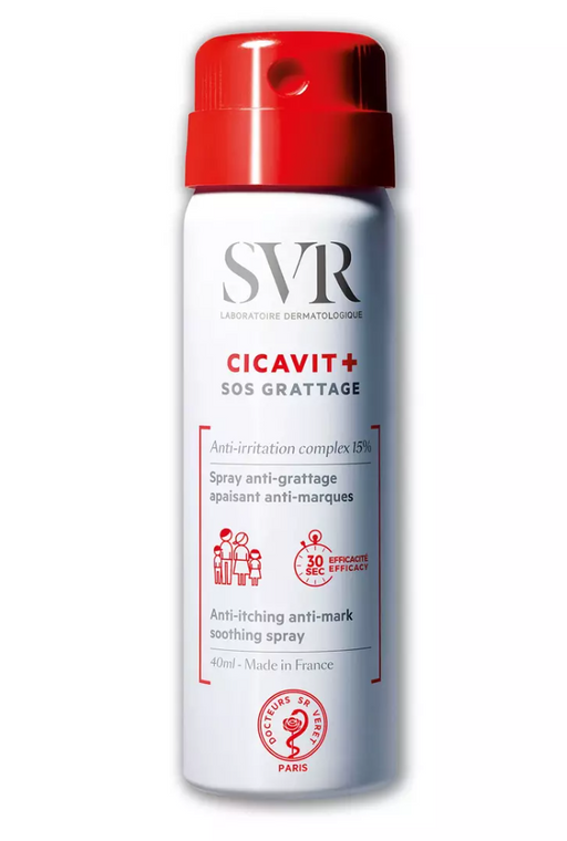 SVR Cicavit+ SOS Спрей успокаивающий, спрей, для раздраженной, сухой и чувствительной кожи, 40 мл, 1 шт.