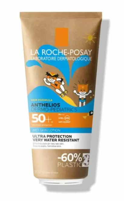 La Roche-Posay Anthelios Wet skin SPF50+ гель солнцезащитный для детей, для нанесения на влажную кожу, 200 мл, 1 шт.