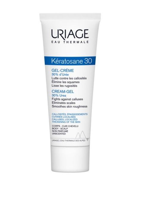 Uriage Keratosane 30 Гель-крем для утолщенной мозолистой кожи, крем-гель, 75 мл, 1 шт.