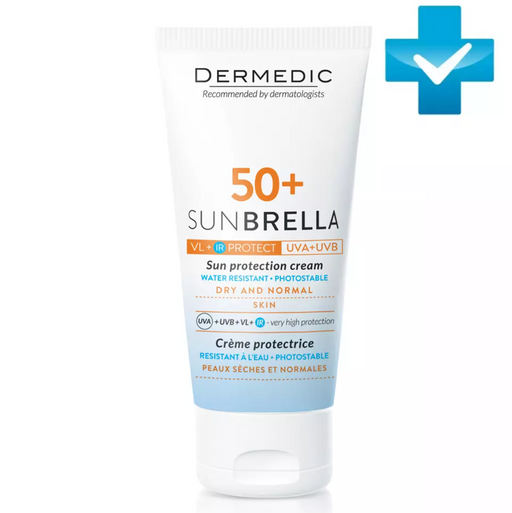 Dermedic Sunbrella Крем солнцезащитный, SPF50, крем, для сухой и нормальной кожи, 50 мл, 1 шт.