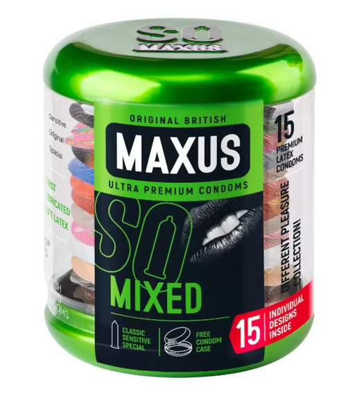 Maxus Презервативы Mixed, презерватив, 15 шт.