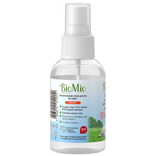 BioMio Спрей антисептик для рук гигиенический, 100 мл, 1 шт.