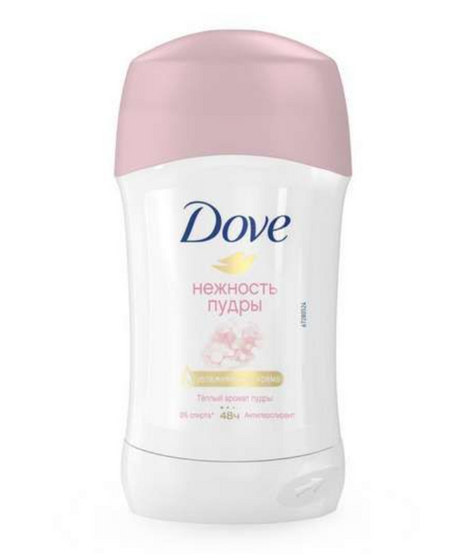 Dove Антиперспирант-дезодорант, стик, Нежность пудры, 40 мл, 1 шт.